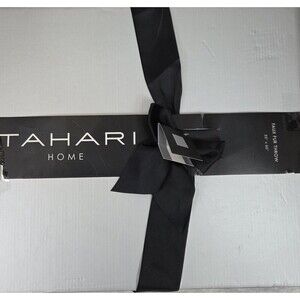 Tahari Home Faux Fur Throw Blanket 50x60 Brown Gray Luxury Plush Soft Decor Cozy